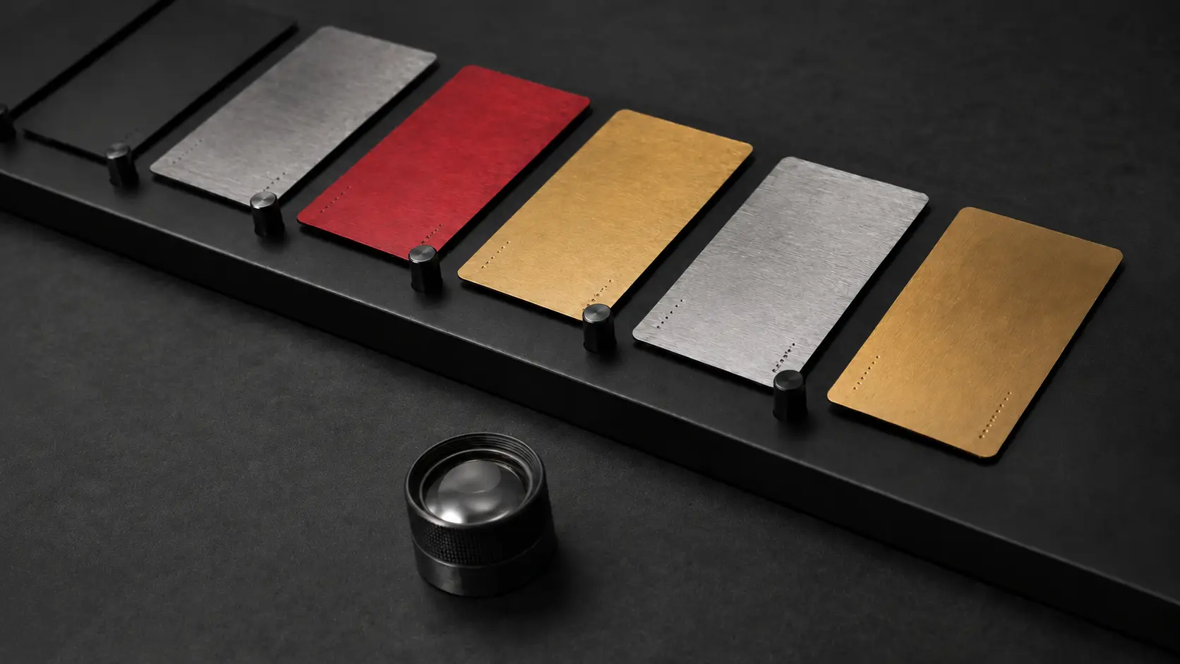Thin cards aligned in a dimensional and visual quality-control fixture